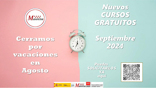 image FeSMC UGT MADRID | FORMACION GRATUITA PARA EMPLEADOS Y DESEMPLEADOS SEPTIEMBRE 2024